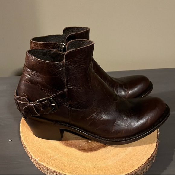 JB Dillon Sonora Leather Western Ankle Boots - Picture 5 of 9